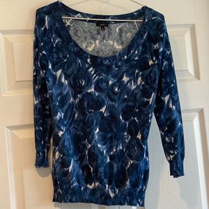 Talbots 3/4 sleeve fine knit sweater